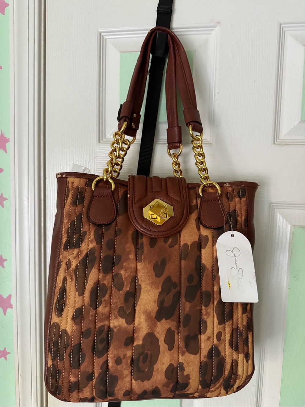 *NEW* Jessica Simpson Leopard-Print Tote